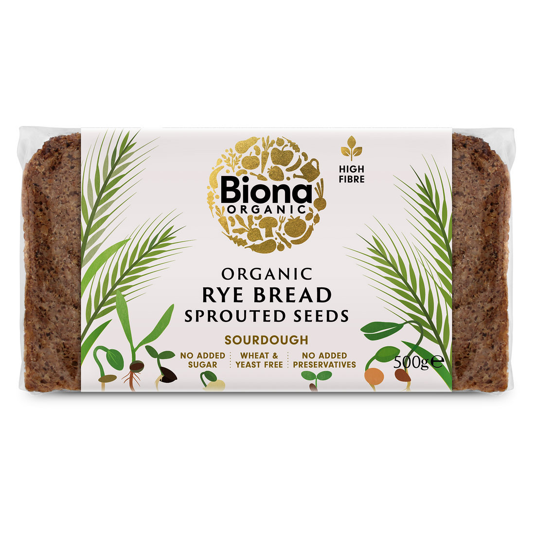 Organic Rye Bread Sprouted Seeds