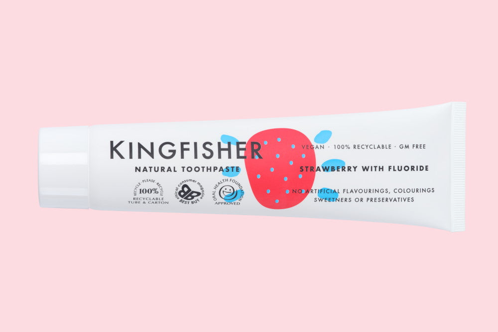 Natural Toothpaste — Strawberry with Flouride