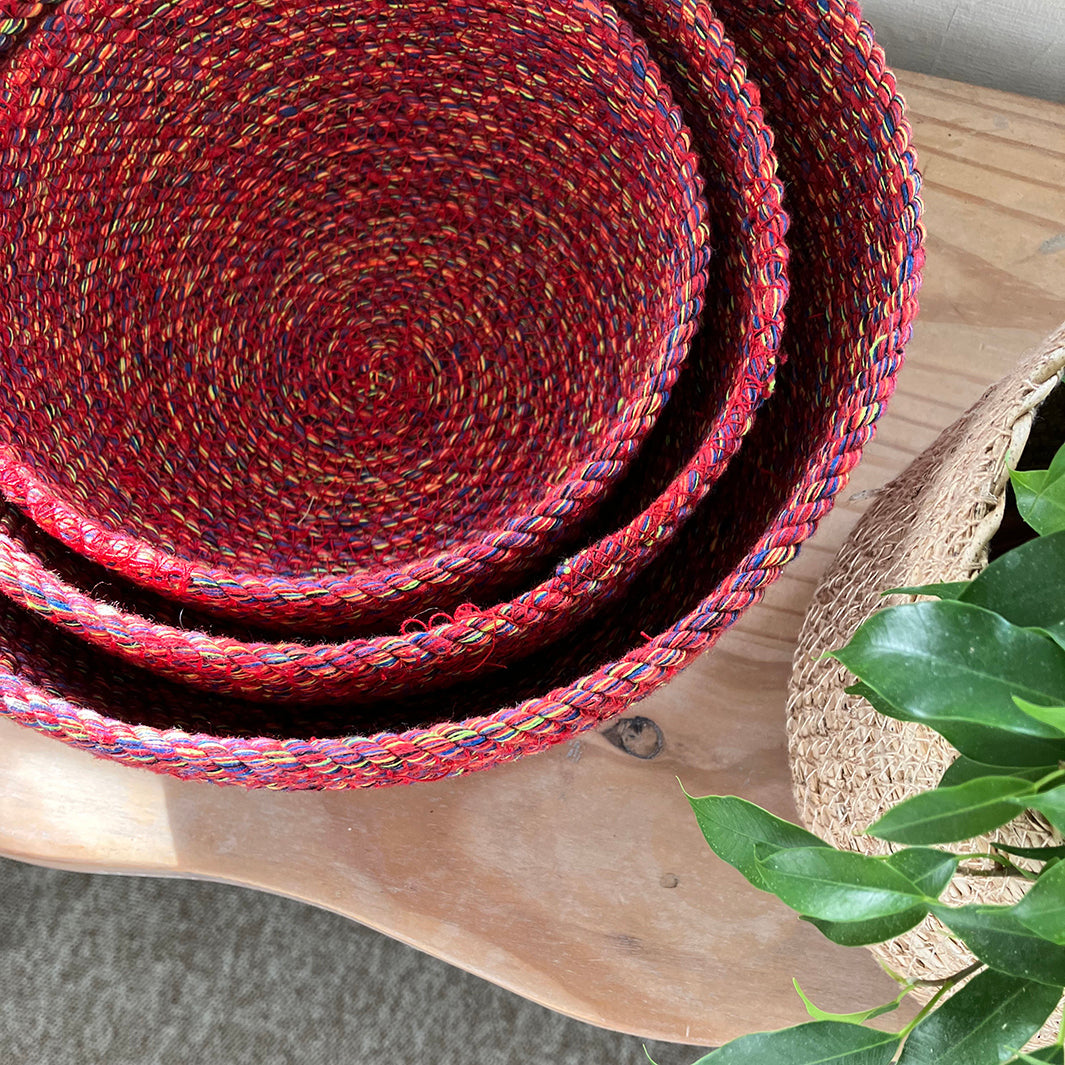 Recycled Cotton Bowl set - multicoloured