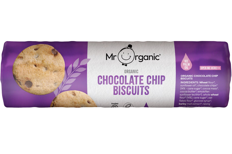 Mr Organic Choc Chip Digestive Biscuit