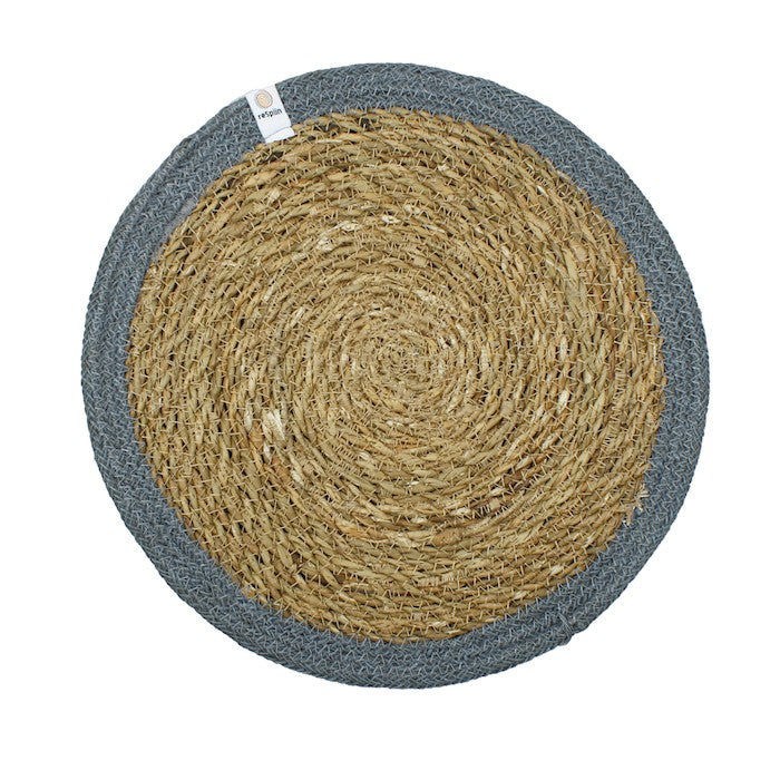 Seagrass & Jute Placemat in Natural/Grey