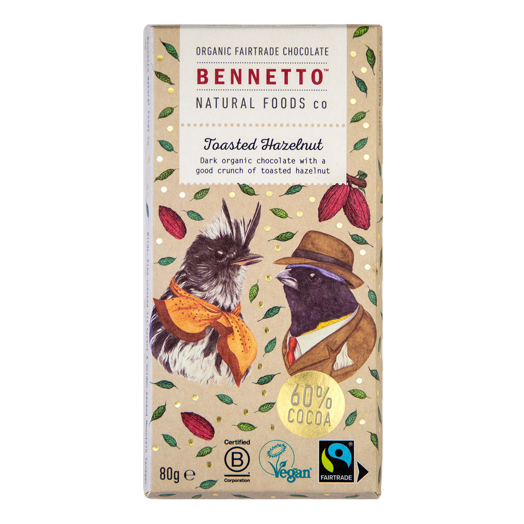 Bennetto Toasted Hazelnut Organic Chocolate
