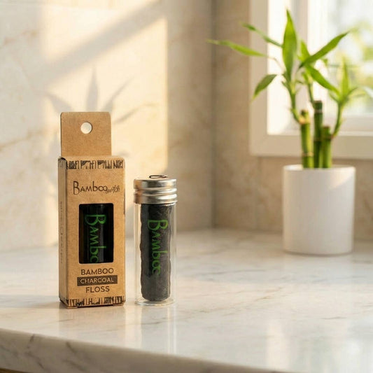 Bamboo Dental Floss with Activated Charcoal