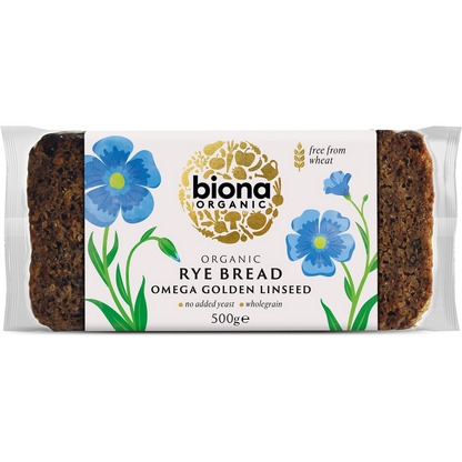 Organic Rye Bread Sourdough with Omega Golden Linseed