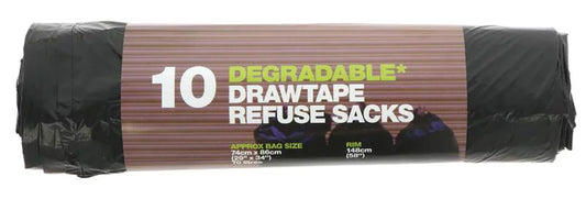 Black Dustbin Liners - 100% degradable plastic
