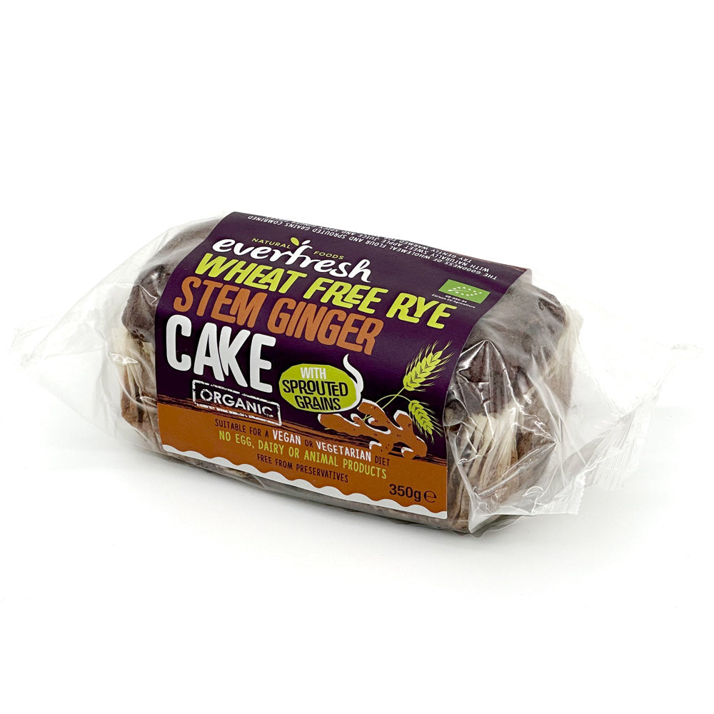 Sprouted Rye and Stem Ginger Cake