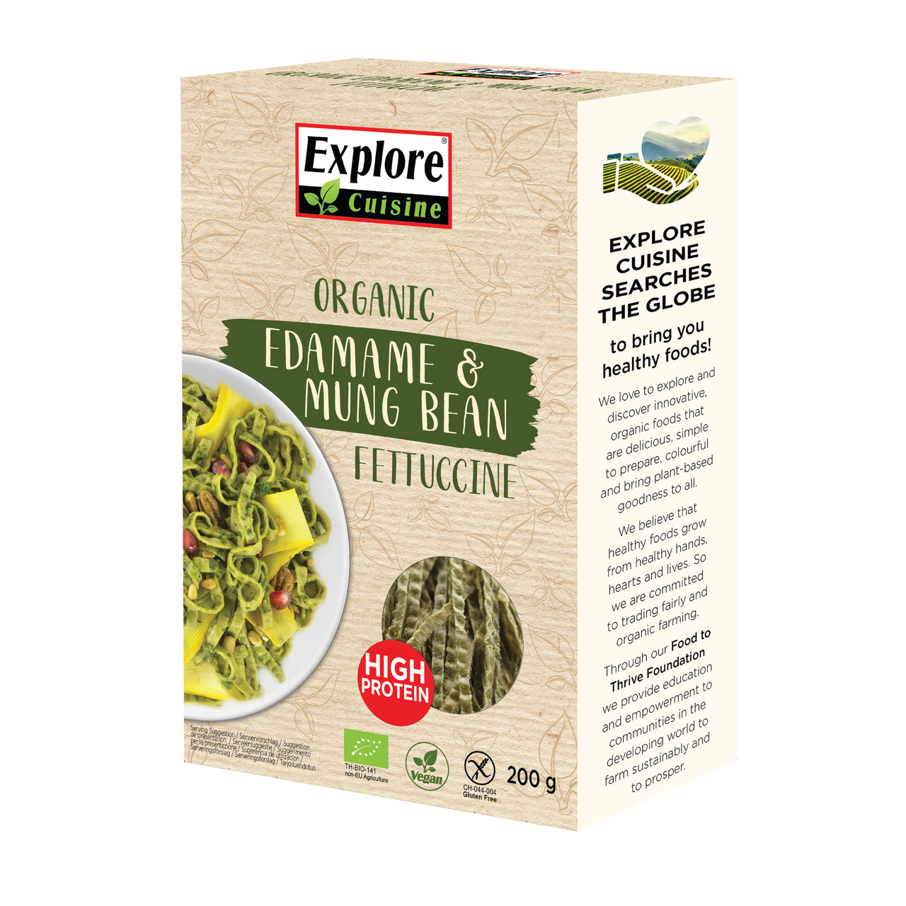Edamame & Mung Bean Fettuccine