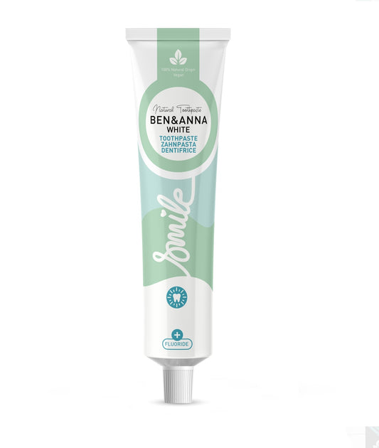 Ben & Anna White Toothpaste Fluoride - tube