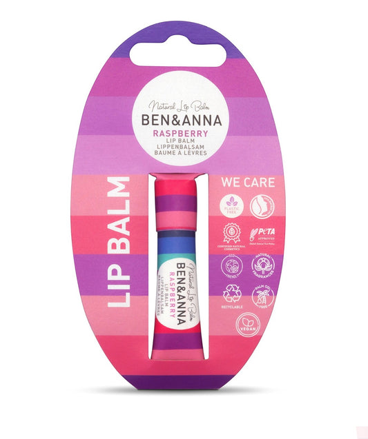 Ben and Anna Lip Balm Raspberry 6g