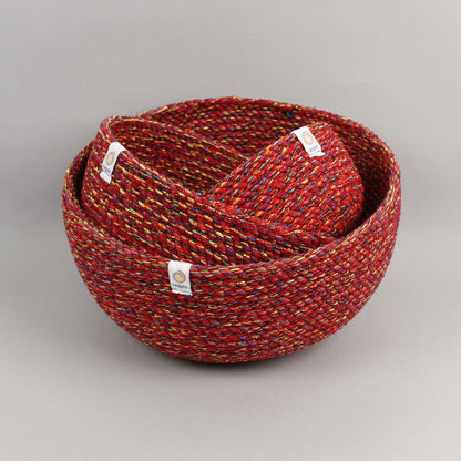 Recycled Cotton Bowl set - multicoloured