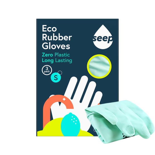 Eco Rubber Gloves, Turquoise