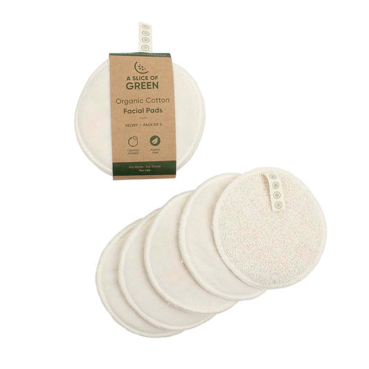 Organic Cotton Facial Pads - Velvet - Pack of 5