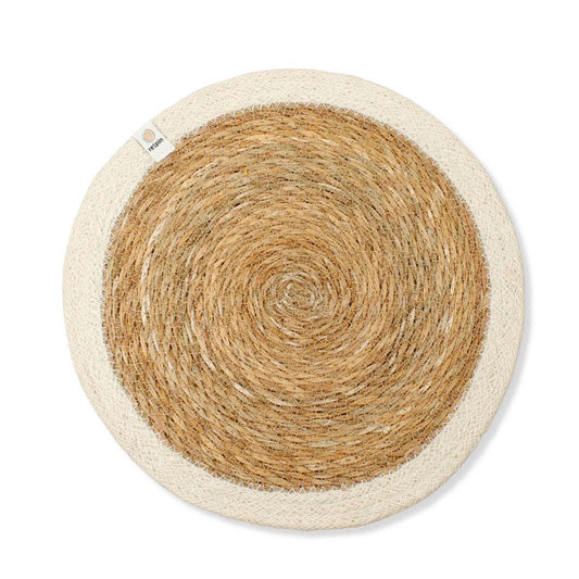 Seagrass & Jute Placemat - Natural/White